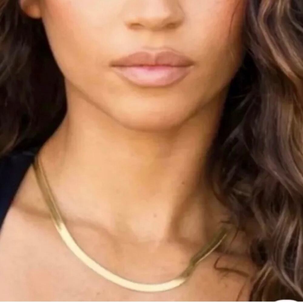 Jennifer Zeuner Karlie Necklace yellow gold plated NEW